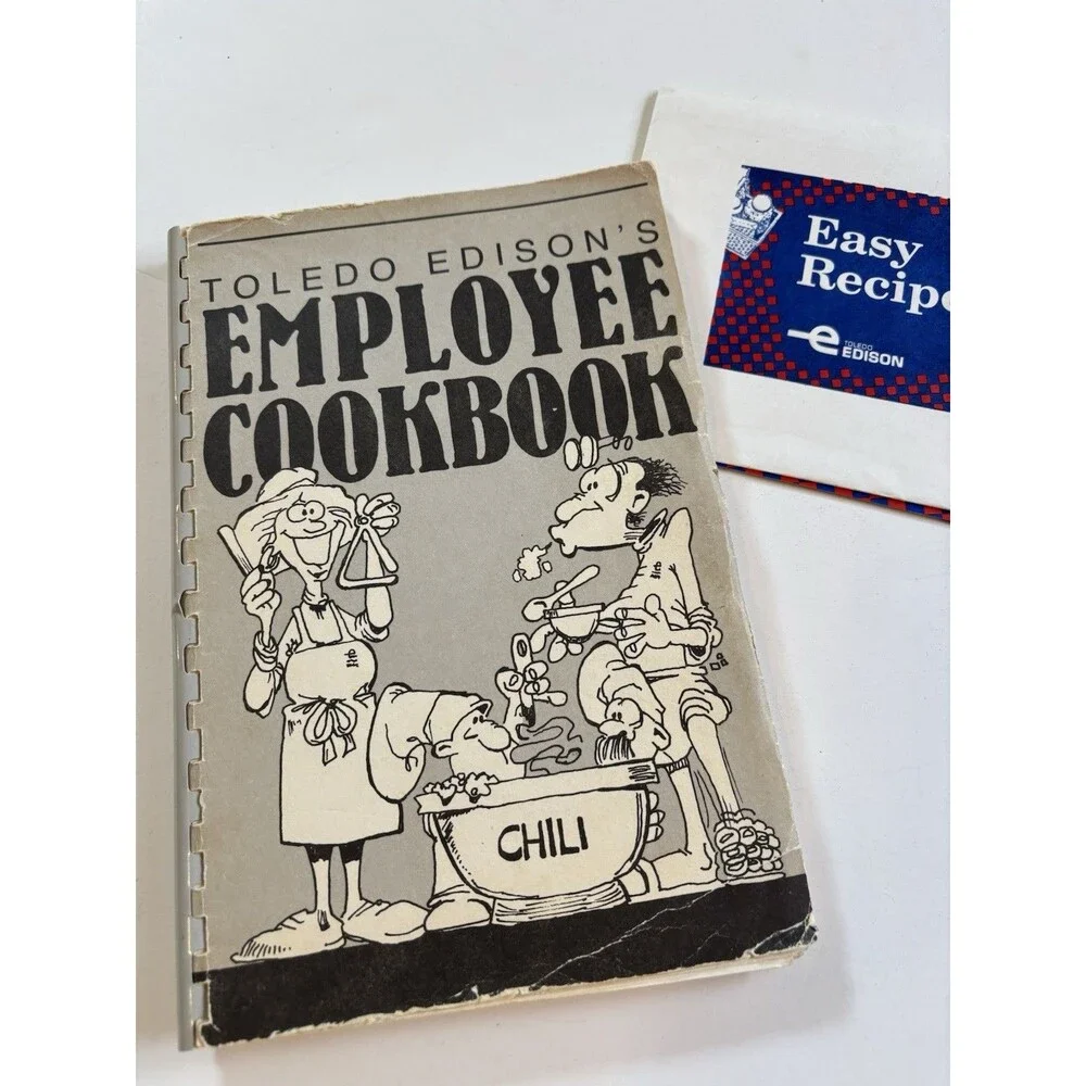 Vintage TOLEDO EDISON’s Employee's Cookbook OHIO Spiral